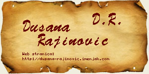 Dušana Rajinović vizit kartica